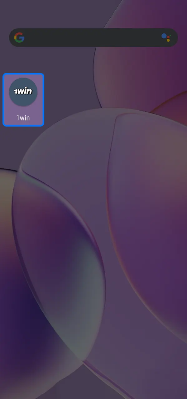 Ouvrez l'application 1win et connectez-vous à votre compte.