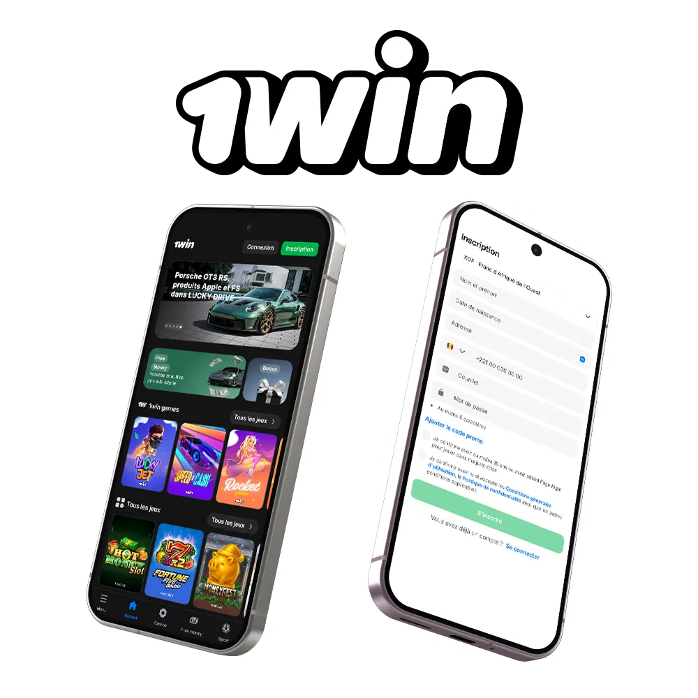 Installez l'application mobile 1win et accédez au casino.