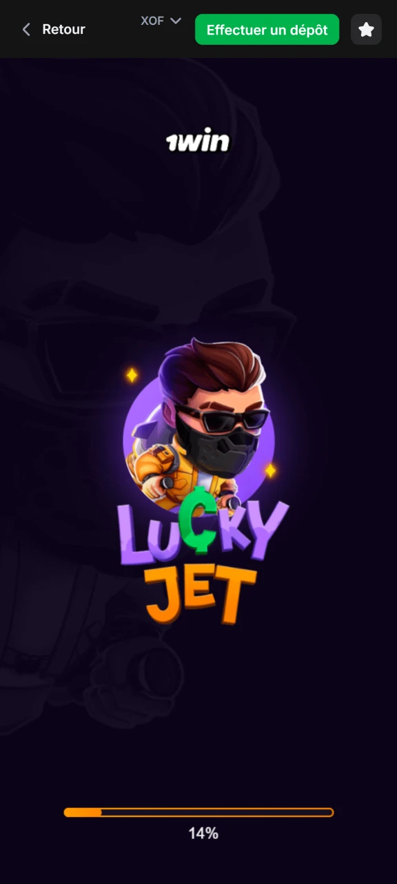 Lancez le jeu Lucky Jet sur 1win.