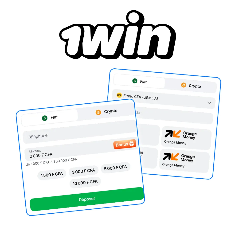 Consultez les modes de paiement disponibles sur 1win et choisissez celui qui vous convient le mieux.