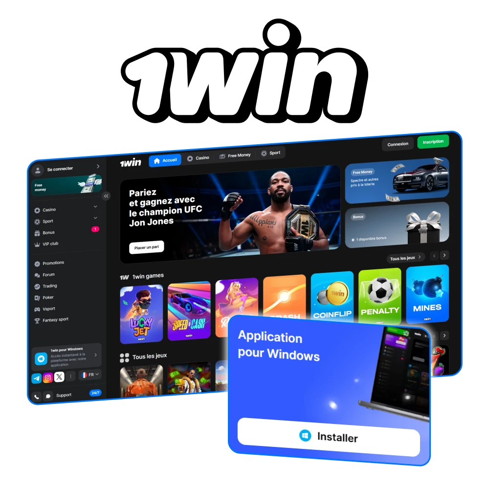 Téléchargez la version PC de 1win et profitez pleinement du jeu.